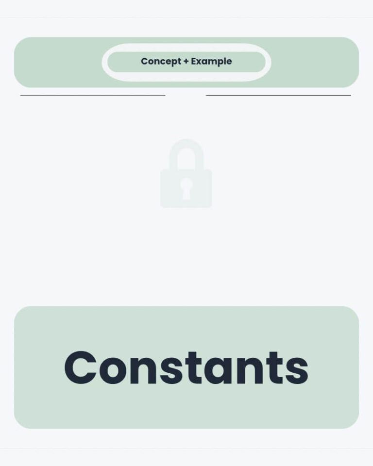 Constants Concept in Algebra
