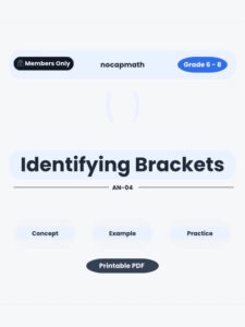 Identifying Brackets Worksheet Thumbnail