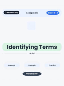 Identifying Terms Worksheet Thumbnail
