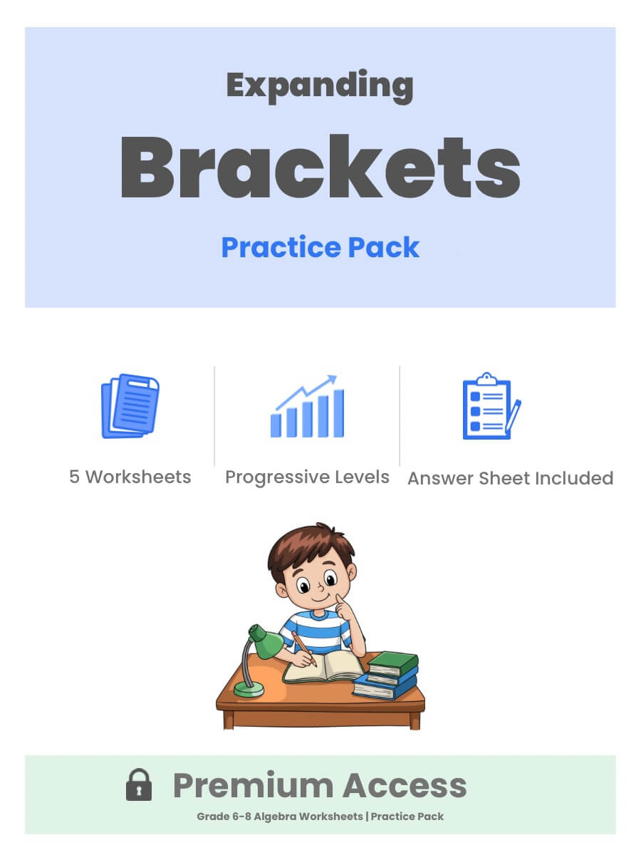 Expanding Brackets Practice Pack Thumbnail