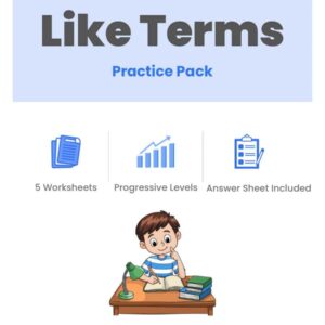 Foundations of Like Terms Practice Pack Thumbnail