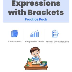 Simplifying Expressions with Brackets Practice Pack Thumbnail