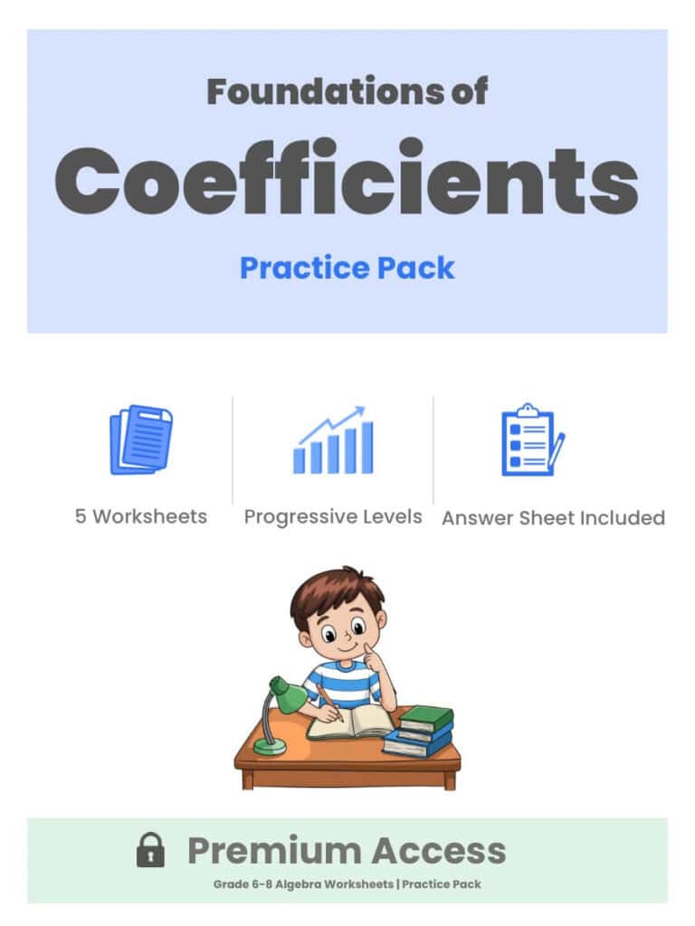 Foundations of Coefficients Practice Pack Thumbnail