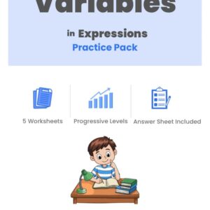 Variables in Expressions Practice Pack Thumbnail